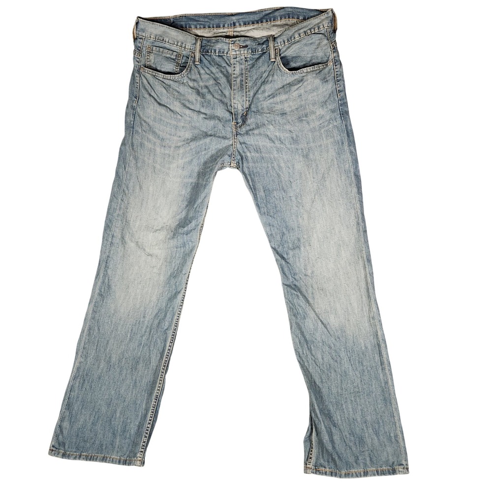 Levi's 569 Loose Straight Jeans Mens 38x32 Light‎ Blue Excellent Denim Pants